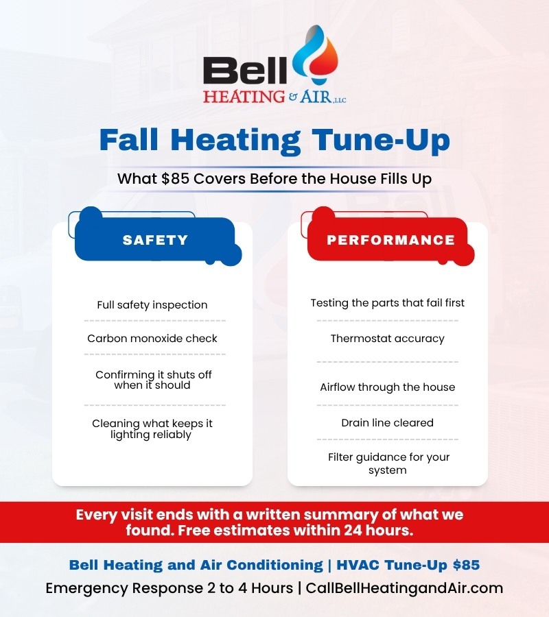 What an $85 fall heating tune-up covers